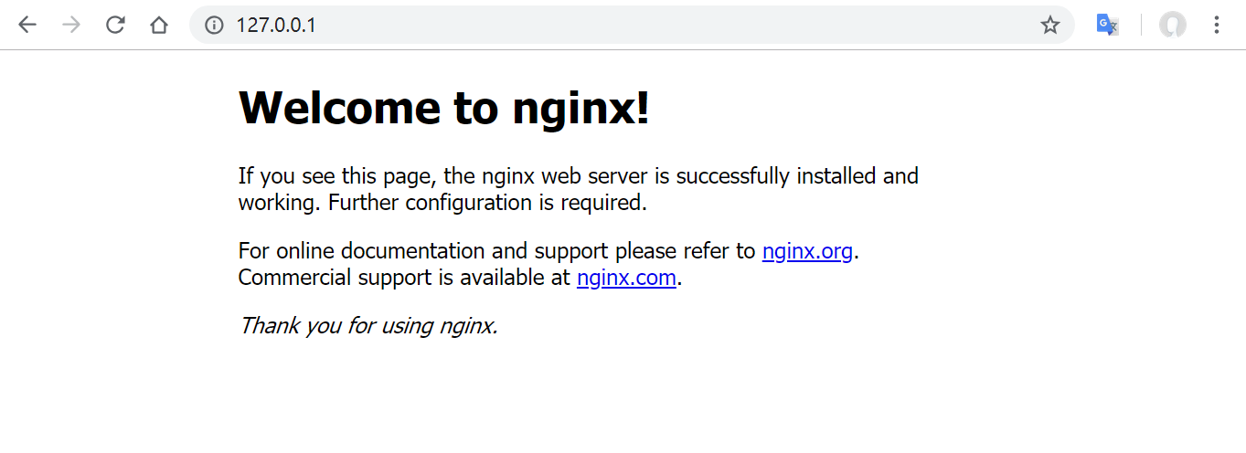 Nginx 的欢迎页面